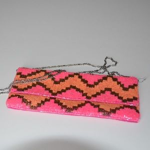 Berry clutch purse